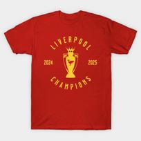 Men Black Print T-shirt Liverpool Champions 25 Yellow 3 No-Cut Transfer Paper Print Cotton Tshirt 4XL raudona
