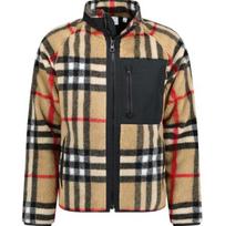 Burberry Norton Čekas Vilnos Mišinio Boucle Striukė Smėlio spalvos Vyriška 80918481 S