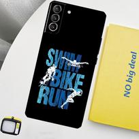 Triatlonas Tri Life Plaukimas Važiavimas Dviratininku Bėgimas Dangtelis Samsung Galaxy S22 S23 Ultra Note 20 10 Plus S9 S10 S20 S21 S23 FE Telefonui Galaxy S23