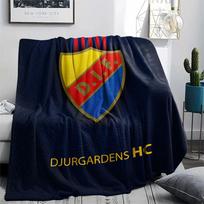 Djurgårdens IF rašto flanelinis pledas, Aukštos kokybės, Patogus visais metų laikais, Namų dekoras, Šiluma ir jaukumas, Puikiai tinka dovanoms. 80cm x 120cm
