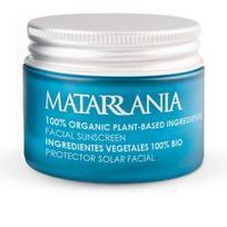 Kremas įdegio priežiūrai veidui Matarrania 100% Organic SPF50, 30 ml