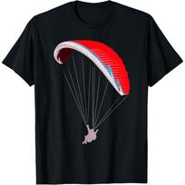 Paraglidingas Paraplanas Paramotoras Parašiutas Skraidymas parašiutu Marškinėliai S juoda