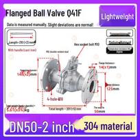 YunDuo 304 DN50 Manual Flange Ball Valve