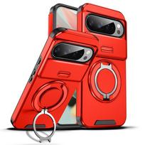 For Google Pixel 10 9 Pro XL 10Pro 10A Armor Magnetic Ring Bracket Case For Pixel 9A 8A 7 Pixel10 Pro Slide Lens Protect Cover For Pixel 10