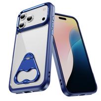 Individualizuotas 360° besisukantis atidarytuvas su laikikliu dėklas IPhone 17Air 16 15 14 Plus 13 12 Pro Max S Anti-Scratch Skaidrus mobiliojo telefono dėklas iPhone 15 Pro mėlyna