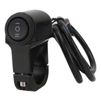 Vairo priekinių žibintų jungiklis trijų padėčių mygtukas 12V prožektorių jungikliai, skirti keturračiui motociklui 22cm 7/8in juoda