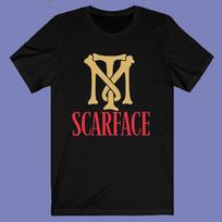 Tony Montana Scarface Famous Classic Movie Logo Black Unisex T-Shirt S