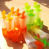 1 Set of  6 Grid Summer Frozen Ice Cream Mold Popsicle Making Mold Kitchen Tools Color Random 6 cells