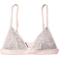 Calvin Klein Solid Lace Comfortable Triangle Bra Women underwear Pink QF7102-690 M white