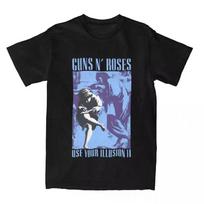 Guns N Roses Use Your Illusion Band Accessories Cotton T-Shirt Men and Women Funny Summer Tees Women's Clothing Graphic T Shirts M
