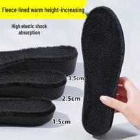 Unisex Fleece pamušalu aukštį didinančios vidpadžiai: Sugerianti prakaitą, pralaidi orui, amortizuojanti smūgius, patogiai priglundanti žiemai. Fleece-lined Warmth/1.5cm Increase