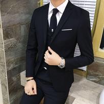 Vyriški laisvalaikio, trijų dalių kostiumų komplektai XL juoda