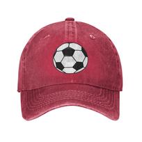 Sportinis Futbolo Kamuolys Džinsinio Audinio Kepurė Laisvalaikio Beisbolo Kepuraitės Reguliuojama Kepurė Vasarinės Unisex Beisbolo Kepurės One Size