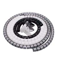 Cable Management Tube for Electric Wires - Soft Wrap for Computer, Monitor, and Power Cords.