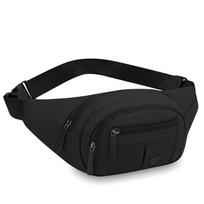Vyrų vandeniui atsparus lauko sporto krepšys maišelis Korėjietiško stiliaus juosmens fanny pack Crossbody vyriškas banano krūtinės krepšys juoda