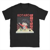 Kotaro Lives Alone T Shirts for Men Cotton Novelty T-Shirts Crew Neck Anime Tee Shirt Short Sleeve Tops Summer S