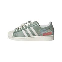 Adidas Originals Superstar 2 Lightweight Low top Skateboard Shoes Unisex White Green JR1331 42