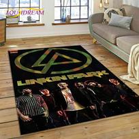 3D Retro Roko Grupės 3D L-Linkin-Park Kilimas Svetainei Miegamajam Namų Dekoras, Neslystanti Grindų Kilimėlis Sofa Durų Kilimėlis 40x60cm( 15x23in )