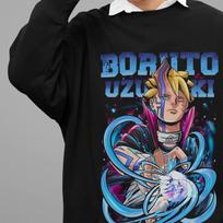 Boruto Anime Sweatshirt Uzumaki Sweater Naruto Sweat Sarada Unisex Kawaki Pull M