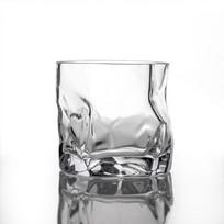 1pc Art Design Mixed Glass Whisky Glass Irregular Dips Glass Vodka Cups Personality Crandy Snifters Ice Cubes Rock Glass | Old Glass (Transparent)