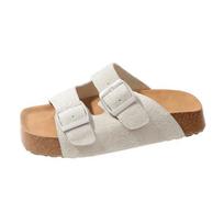 fashion Women Summer Casual Slippers Flats Flip Flops Ladies New Fashion Dress Outdoor Beach Sandals Female Design Brand Walking Slides 35 smėlis