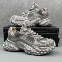 Chunky Sneakers Men Designer Tire Bottom Sport Shoes Fashion Casual Leather Mesh Breathable Height Increased Flat Platform Shoes 39