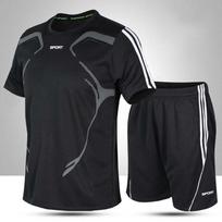 Running Fitness Kvėpuojantis Greitai džiūstantys drabužiai Sportinis kostiumas Vyriški Vasariniai Nauji Šortai Trumpomis rankovėmis marškinėliai Laisva Dviejų dalių XXXXXL balta