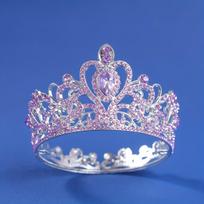 Baroque Round Diadem Royal Queen King Tiaras and Crowns Bridal Wedding Dress Crown Jewelry Accessories