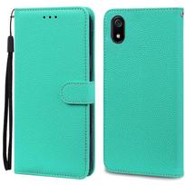 Phone Case For Xiaomi Redmi 7A 7 A Matte TPU Soft Cover Leather Wallet Flip Case For Xiomi Redmi 7A Redmi7A Case Fundas Bumper For Redmi 7A dangaus mėlyna spalva