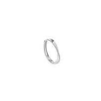 S925 Sterling Silver Möbius Ring: Women's Adjustable Luxury Plain Band Design Adjustable
