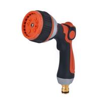10 Function Car Wash Sprayed Guns With Thumb Control Ergonomic Grip And Rust Proof Metal Connector For Garden Cleaning oranžinė