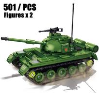 Antrojo pasaulinio karo Vokietijos karinis JAGDPANTHER G1 šarvuotas transporto priemonė Tipas 59 Vidutinis tankas Kovos plytos Armijos modelio konstravimo kaladėlių rinkinys Vaikams žaislai