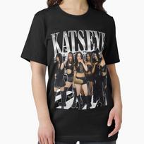 Retro Katseye Beautiful Chaos T-shirts Kpop Tee Woman and Man Oversized Tee Graphic Short Sleeve T-Shirt Unisex Men Women Summer S