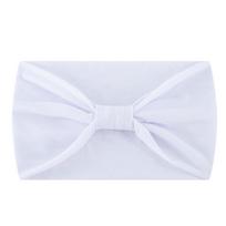 Women's Wide Elastic Sports Headband, Solid Color Yoga Sweatband for Running Workout white
