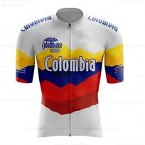 Colombia Men Cycling Jersey MTB Road Bike Cycling Clothes Short Sleeve Jersey High Quality Jersey Cycling Ciclismo Bicycle Set XS（old）