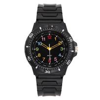 Fashion Mens Womens Quartz Analog Watch Silicone Strap Student Sport Wristwatches juoda