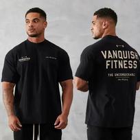 Vasaros fitneso marškinėliai vyrams moterims medvilniniai marškinėliai sportiniai šortai sporto salė bėgimas treniruotės marškinėliai sportinė apranga trumparankoviai marškinėliai drabužiai viršutiniai drabužiai S juoda