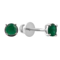Sidabriniai auskarai su natūraliu agatu 0,88ct (2198383) smaragdas