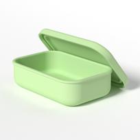 Colorful Silicone Food Storage Containers - Leak-Proof Reusable Meal Boxes, Stackable Portable Food Containers, Versatile Lunch 1-tier beige