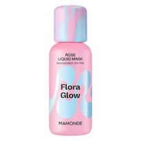 MAMONDE Flora Glow Rose skystoji kaukė 80 ml — Drėkinanti ir suteikianti spindesio skystoji kaukė lygiai, spindinčiai odai
