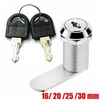 16/20/25/30mm Cam Lock Security Lock Door Mail Box Furniture Locker Drawer Cabinet Locks With 2 Keys For Office Desk Letter Box 16mm
