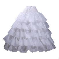 Vestuvinė pasijoninė suknelė, apatinė suknelė, lankinė suknelė Cosplay vakarėliams, išleistuvėms White 4 Hoops