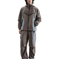 Nike Tech vyriškas Dri FIT austas spalvų blokų Windrunner laisvas švarkas IH8462-289 EU L ruda