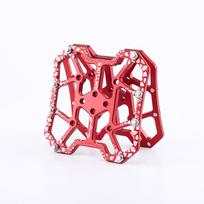 Aluminum Alloy Bicycle  Pedal  Cleat  Lock Foot Pedal Self-locking Device Abrasion Resistant Mountain Bike Riding Equipment Accessories Red #1