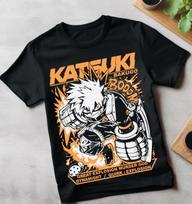 My Hero Shirt Bakugo Katsuki T-Shirt Academia MHA Anime Girl Gift Shirt Tee M