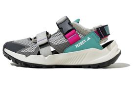 Adidas Terrex Hydroterra Kvėpuojantis Sukibimas Kvėpuojanti Trauka Upės Žygio Batai Unisex Pilki Mėlyni IF3104 40⅔