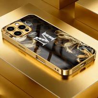 Electroplated glass phone case, suitable for iphone 17, 16, 15, 14, 13, 12, 11pm Pro Plus and other phone models. iPhone 11 Pro Max