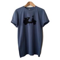 1960s Vespa T-Shirt 100% Lightweight Cotton NEW Blue Mens Unisex Fit Size S-XL Unisex T-Shirt XXL