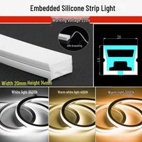 220V Flexible Silicone Linear LED Strip Light