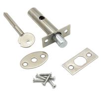 Silver Tube Well Lock Stainless Steel Escutcheon Plates Iron